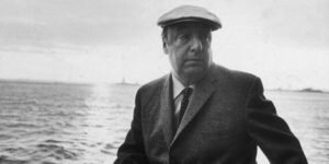 13th June 1966: EXCLUSIVE Chilean poet and activist Pablo Neruda (1904 - 1973) leans on a ship's railing during the 34th annual PEN boat ride around New York City. He wears a cap. (Photo by Sam Falk/New York Times Co./Getty Images)