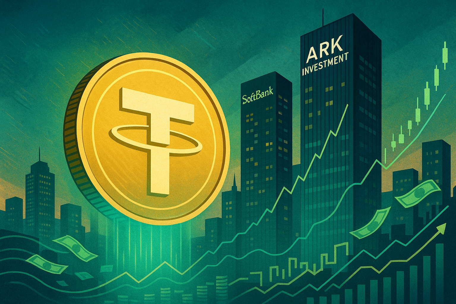 SoftBank and Ark Explore Backing Tether in Upcoming Funding Round