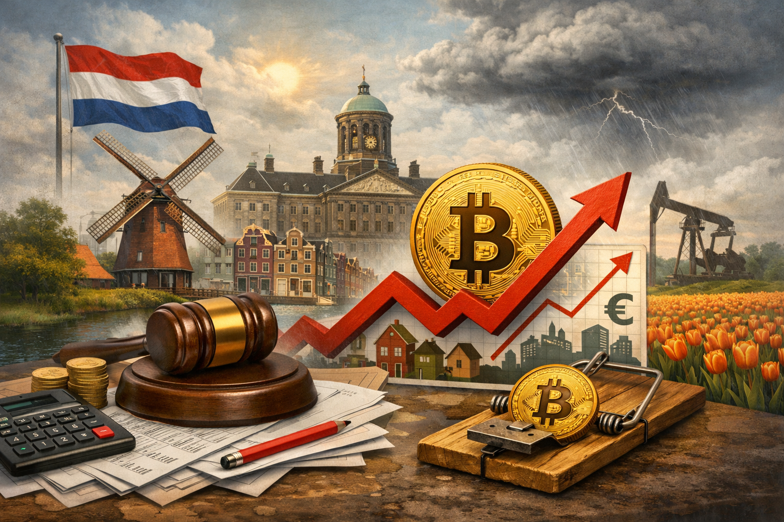 Netherlands to Tax Unrealized Bitcoin Gains Under New Box 3 Regulations