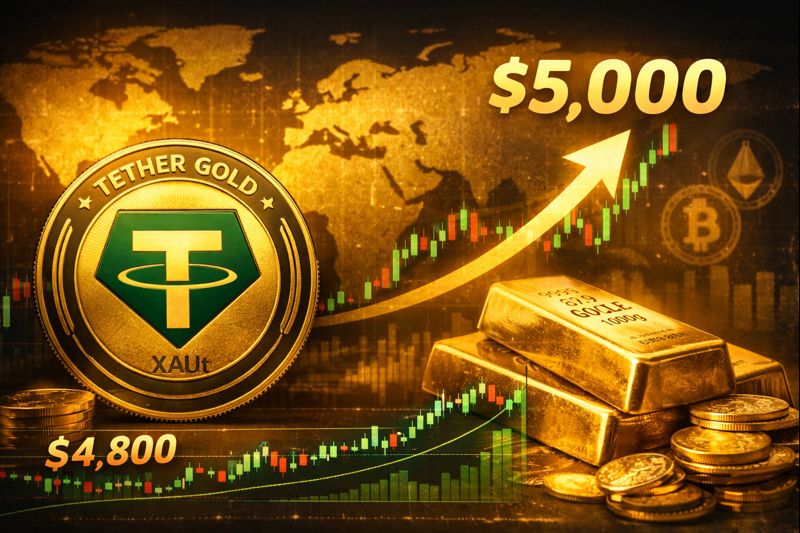 Tether Gold (XAUt) Soars as Gold Nears $5,000 Milestone